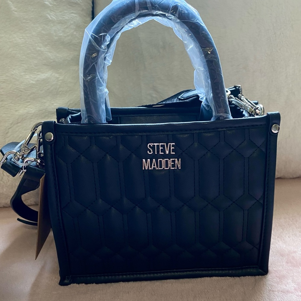 NWT - Steve Madden Bniko Tote Bag - Black